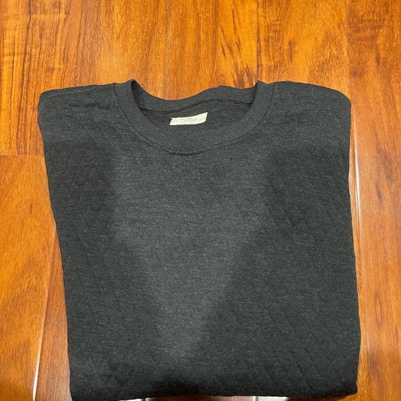 Marine Layer Black Quilted Crewneck Sweater - Picture 7 of 7